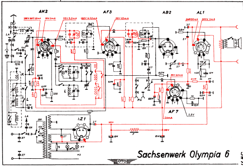 Olympia-Super Sechs 6; Sachsenwerk bis 1945 (ID = 3020455) Radio