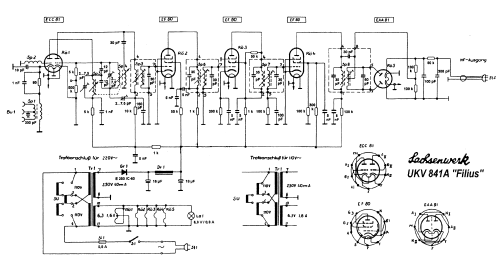 Filius UKV841A; Sachsenwerk Radeberg (ID = 1957892) Radio