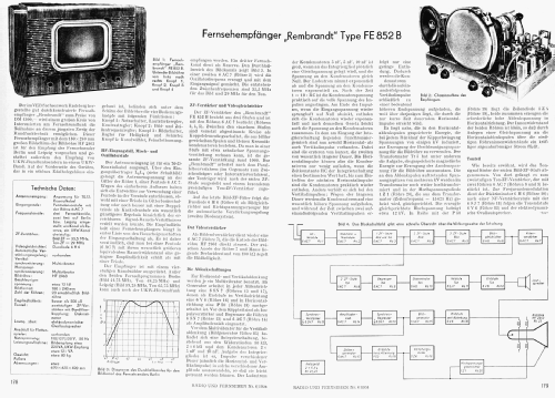 Rembrandt FE852B; Sachsenwerk Radeberg (ID = 2534240) Televisión