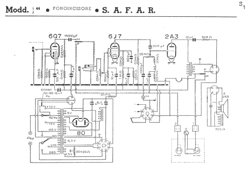 Fonoincisore 44; SAFAR Società (ID = 207867) Sonido-V