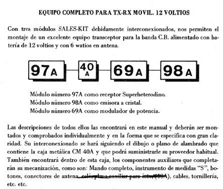 Equipo completo para Tx-Rx móvil SK-40A ; Sales-Kit; Barcelona (ID = 2524671) Citizen