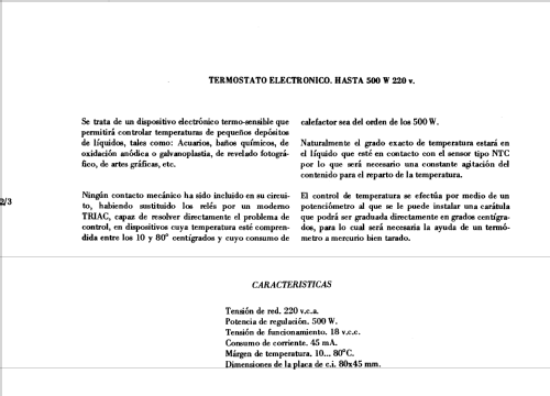 Termostato electrónico. Hasta 500W 220v. SK-2 ; Sales-Kit; Barcelona (ID = 1853850) Kit