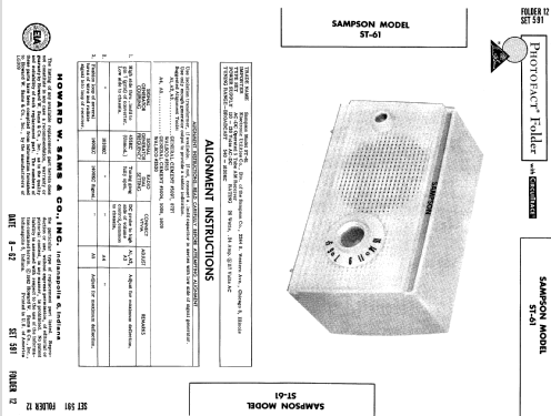 ST-61 ; Sampson, The, Co.; (ID = 534233) Radio