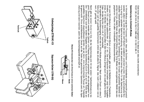 Speichermorsetaste ETM-9C-X3; Samson, Margot; (ID = 758737) Morse+TTY