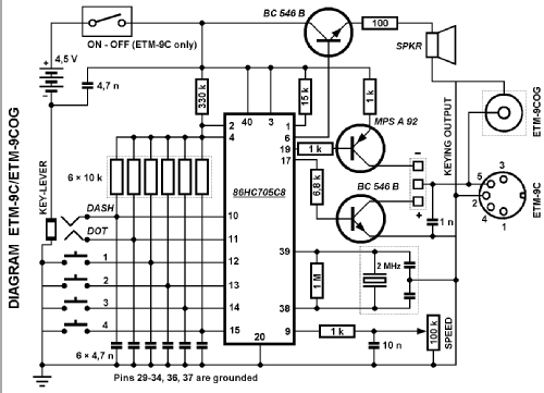 Speichermorsetaste ETM-9COG; Samson, Margot; (ID = 758319) Morse+TTY