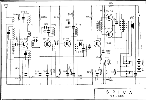 Spica Transistor Six ST-600; Sanritsu Electric Co (ID = 346792) Radio