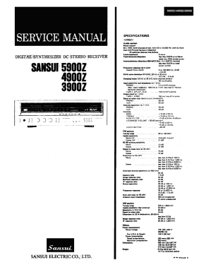 4900Z; Sansui Electric Co., (ID = 2886322) Radio