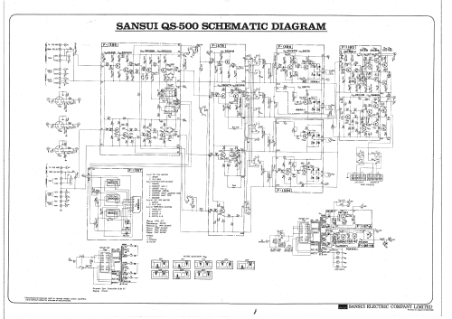 4 Channel Rear Amplifier QS-500; Sansui Electric Co., (ID = 2130186) Ampl/Mixer