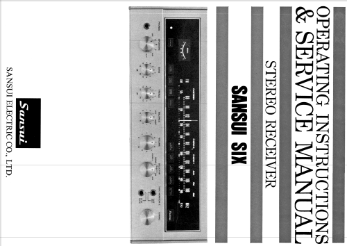 Stereo Receiver Six ; Sansui Electric Co., (ID = 2457528) Radio