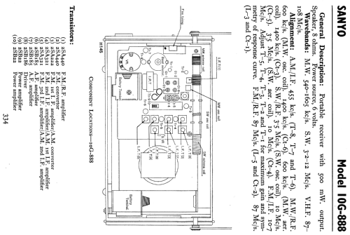 Solid State 10G-888 ; Sanyo Electric Co. (ID = 810132) Radio