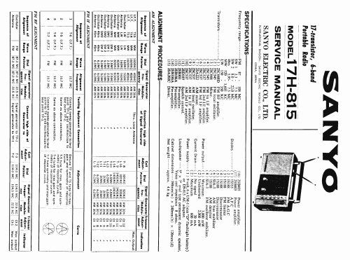 Transworld 17H-815; Sanyo Electric Co. (ID = 1715189) Radio