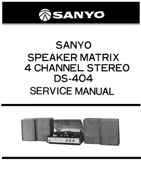 4 Channel Stereo DS-404; Sanyo Electric Co. (ID = 3008586) Reg-Riprod