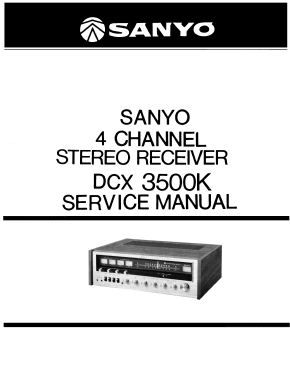 4 Channel Stereo Receiver DCX-3500K; Sanyo Electric Co. (ID = 3008101) Radio