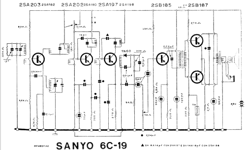 Six Transistor Portable 6C-19; Sanyo Electric Co. (ID = 700066) Radio