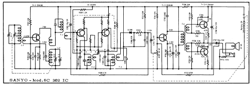 6C-302; Sanyo Electric Co. (ID = 914543) Radio