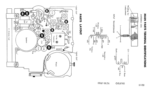 Coq d'Or 7CW-P20; Sanyo Electric Co. (ID = 1713846) Radio