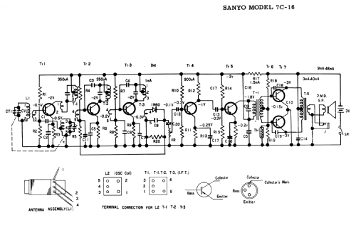 7 Transistor 7C-16; Sanyo Electric Co. (ID = 1684675) Radio