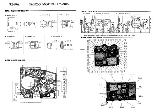 7 Transistor 7C-305; Sanyo Electric Co. (ID = 1684676) Radio