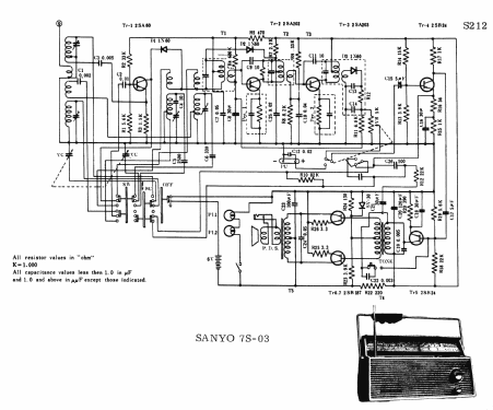 7S-03; Sanyo Electric Co. (ID = 1714452) Radio