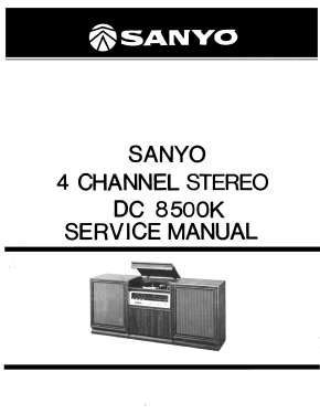 4 Channel Stereo Music System DC-8500K; Sanyo Electric Co. (ID = 3001568) Radio