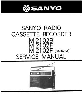 AM/FM Radio Recorder M-2102F and M-2102F-Canada; Sanyo Electric Co. (ID = 2963156) Radio