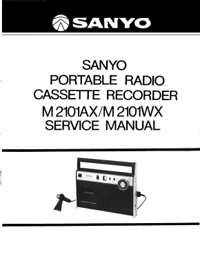 Portable Radio Cassette Recorder M-2101AX; Sanyo Electric Co. (ID = 2961693) Radio