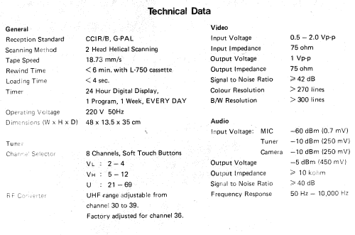 Betacord Video Cassette Recorder VTC 5300P; Sanyo Electric Co. (ID = 2748299) R-Player