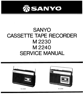 Cassette Tape Recorder M-2230; Sanyo Electric Co. (ID = 2969926) R-Player