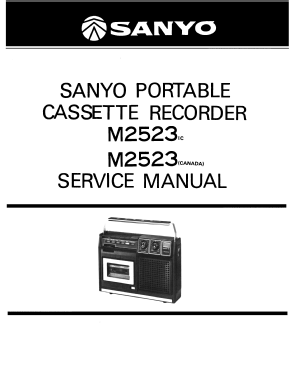 Portable Cassette Recorder M-2523IC and M2523-Canada; Sanyo Electric Co. (ID = 2983237) R-Player