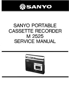 Portable Cassette Recorder M-2525; Sanyo Electric Co. (ID = 2983317) Enrég.-R