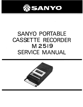 Portable Cassette Tape Recorder M-2519; Sanyo Electric Co. (ID = 2981719) R-Player