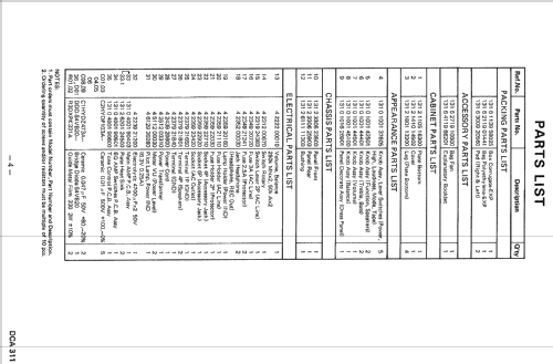 DCA-311; Sanyo Electric Co. (ID = 1006610) Ampl/Mixer