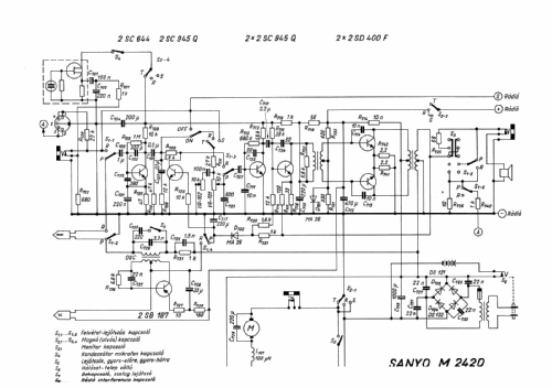 FM SW AM Radio Cassette M2420 NO; Sanyo Electric Co. (ID = 2025810) Radio