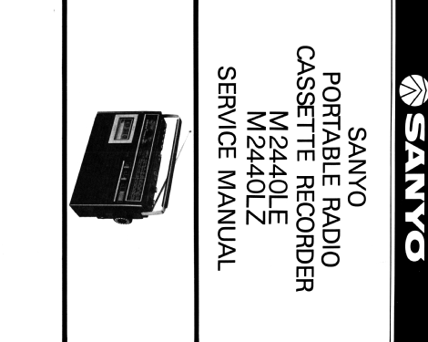 FM/SW/MW/LW Cassette M2440LE; Sanyo Electric Co. (ID = 1771895) Radio