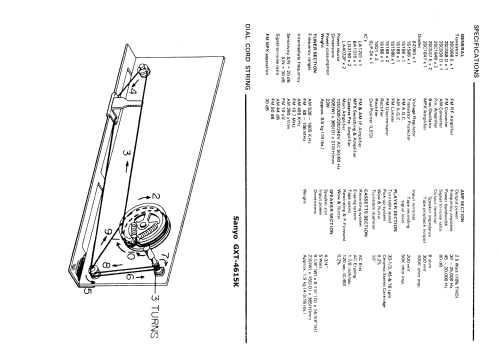 GXT-4615K; Sanyo Electric Co. (ID = 646998) Radio