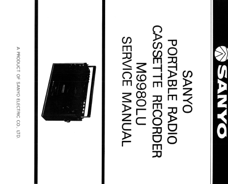 Cassette Recorder M9980LU; Sanyo Electric Co. (ID = 1773778) Radio