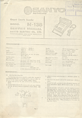 M-138; Sanyo Electric Co. (ID = 2710677) R-Player