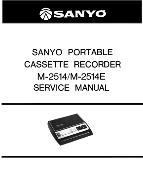 Portable Cassette Recorder M-2514; Sanyo Electric Co. (ID = 2979661) Enrég.-R