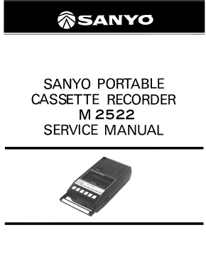 Portable Cassette Recorder M-2522; Sanyo Electric Co. (ID = 2983306) Ton-Bild