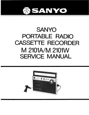 Portable Radio Cassette Recorder M-2101W; Sanyo Electric Co. (ID = 2961612) Radio