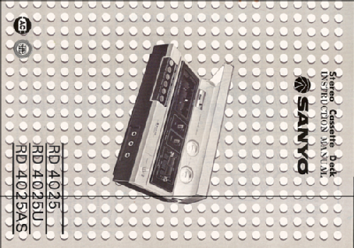 Stereo Cassette Deck - Platina estéreo RD-4025 -U -AS; Sanyo Electric Co. (ID = 2109625) Enrég.-R