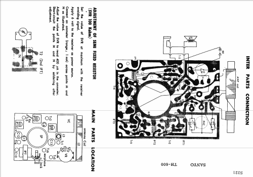 6 Transistor Personal TH-600; Sanyo Electric Co. (ID = 1713227) Radio