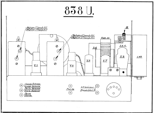 Super Ondolina 838U; SBR Société Belge (ID = 1321659) Radio