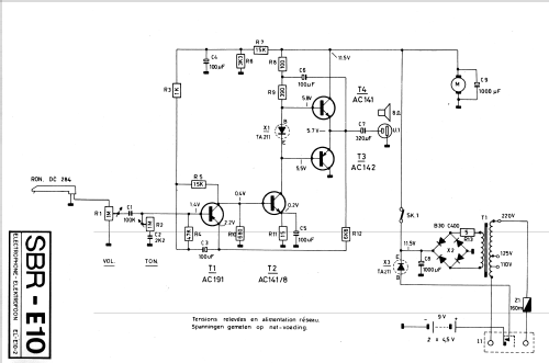 Elektrofoon / Electrophone E10; SBR Société Belge (ID = 2115224) Sonido-V