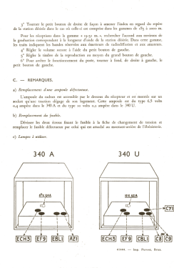 Ondolinette 340U; SBR Société Belge (ID = 2758018) Radio