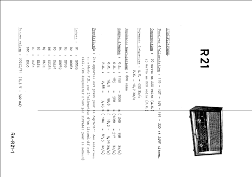 R21; SBR Société Belge (ID = 2116740) Radio