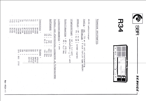 R34; SBR Société Belge (ID = 2116980) Radio