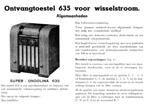 Super Ondolina 635A2; SBR Société Belge (ID = 1678078) Radio