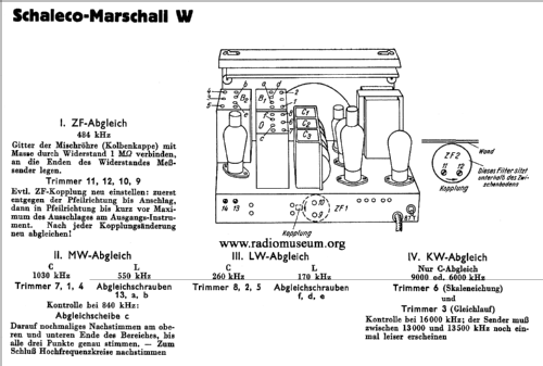 Marschall W/SM; Schaleco - Schackow, (ID = 38053) Radio