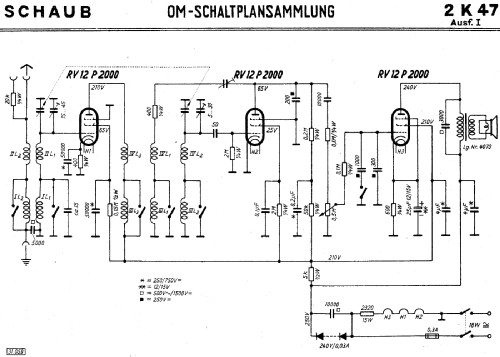 2K47 I + II; Schaub und Schaub- (ID = 3023769) Radio